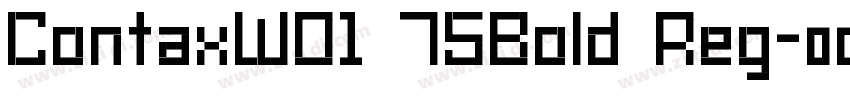 ContaxW01 75Bold Reg字体转换
